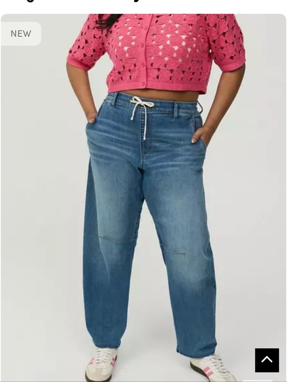 Torrid Blue High Rise Barrel Jeans